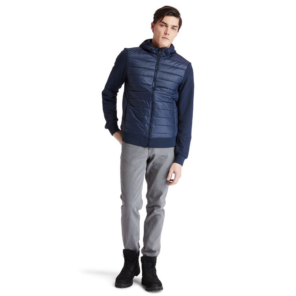 Timberland Mens Jackets Mt. Cabot Hybrid - Navy - India MF1653804